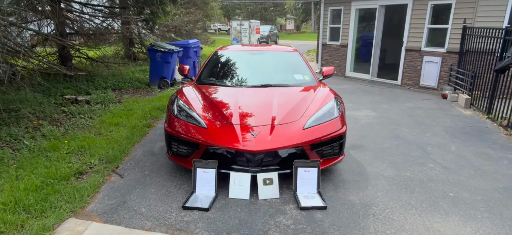 Red car and YouTube awards